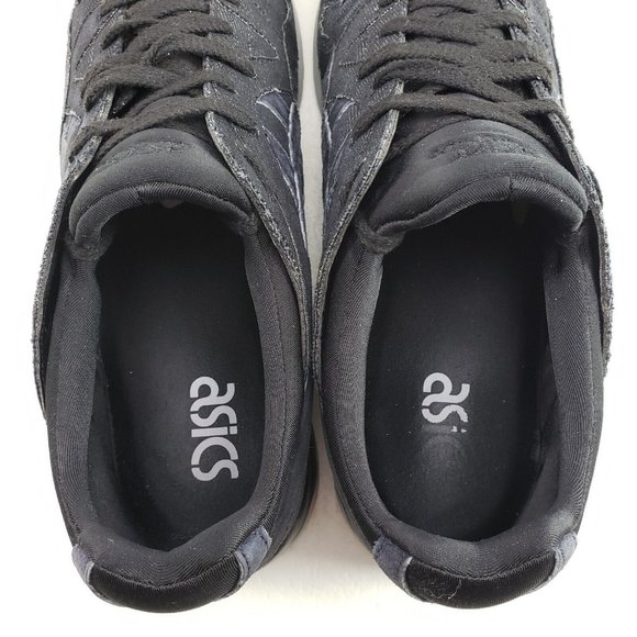 Asics Gel Lyte V Sneaker Mens 9.5 Black Gray Leather Lace Up Athletic Shoe H7AVQ - Picture 9 of 11